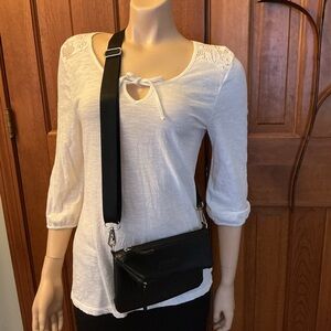 Nautica Black Crossbody and waist pack Bag.